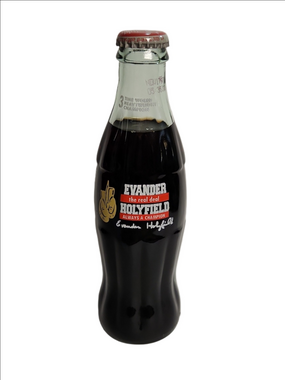 Vintage Coca Cola Evander (The Real Deal) Holyfield Collectable bottle